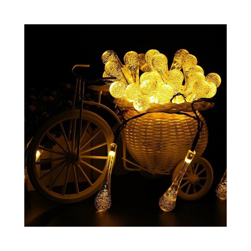 LED гірлянда на сонячній батареї з датчиком освітленості 20xLED/0,72W/1,2V 600 mAh 4,7m IP44