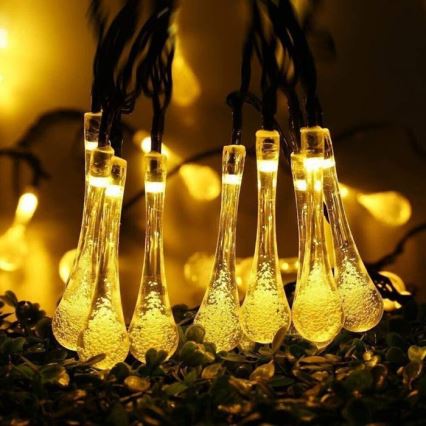 LED гірлянда на сонячній батареї з датчиком освітленості 20xLED/0,72W/1,2V 600 mAh 4,7m IP44