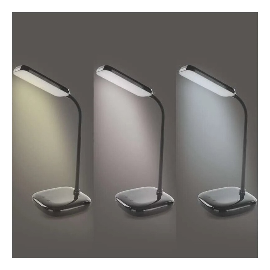 LED Гнучка настільна лампа з регулюванням яскравості LED/12W/230V 3000K/4000K/6500K чорний