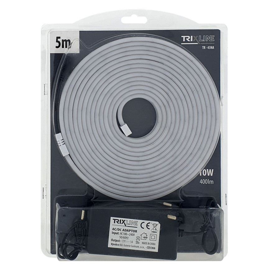 LED Гнучка стрічка NEON LED/10W/230V 5 м IP65 білий