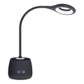 LED Гнучка акумуляторна настільна лампа з регулюванням яскравості LUSIA LED/5W/5V 3000/4000K 1200 mAh чорний