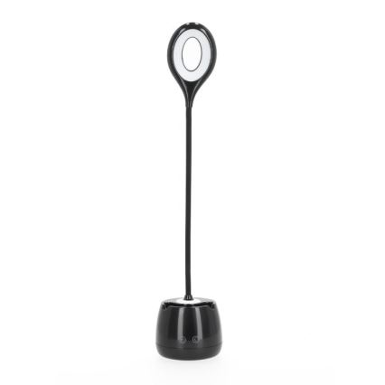 LED Гнучка акумуляторна настільна лампа з регулюванням яскравості LUSIA LED/5W/5V 3000/4000K 1200 mAh чорний