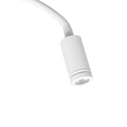 LED Гнучка nástěnná lampička з USB BASE 1xLED/8W+1xLED/2W/230V білий