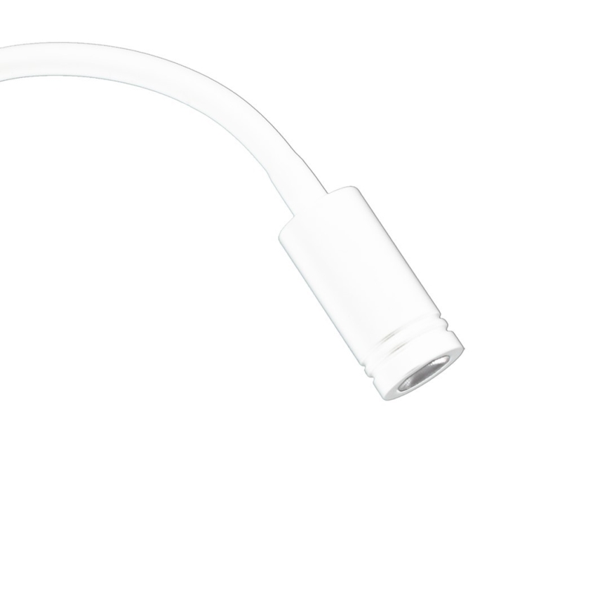 LED Гнучка nástěnná lampička з USB BASE 1xLED/8W + 1xLED/2W/230V білий