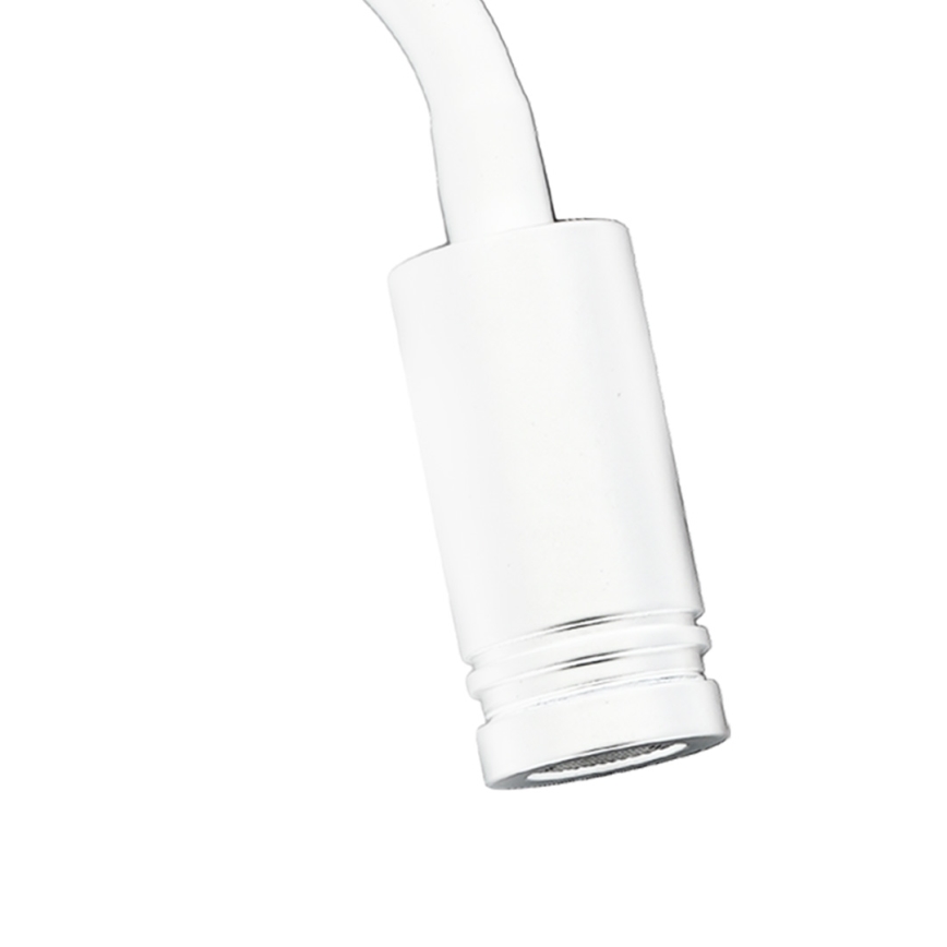 LED Гнучка nástěnná lampička з USB BASE 1xLED/8W+1xLED/2W/230V білий/срібний