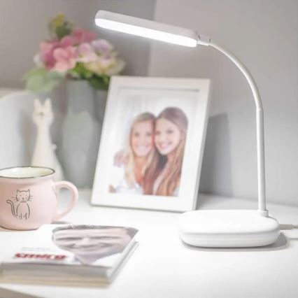 LED Гнучка настільна лампа з регулюванням яскравості LED/12W/230V 3000K/4000K/6500K білий
