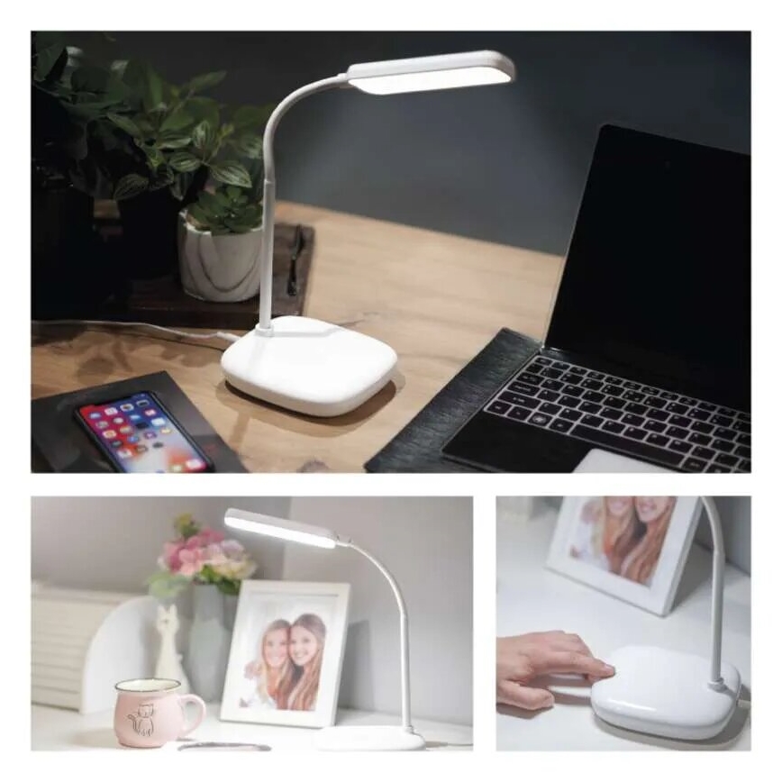 LED Гнучка настільна лампа з регулюванням яскравості LED/12W/230V 3000K/4000K/6500K білий