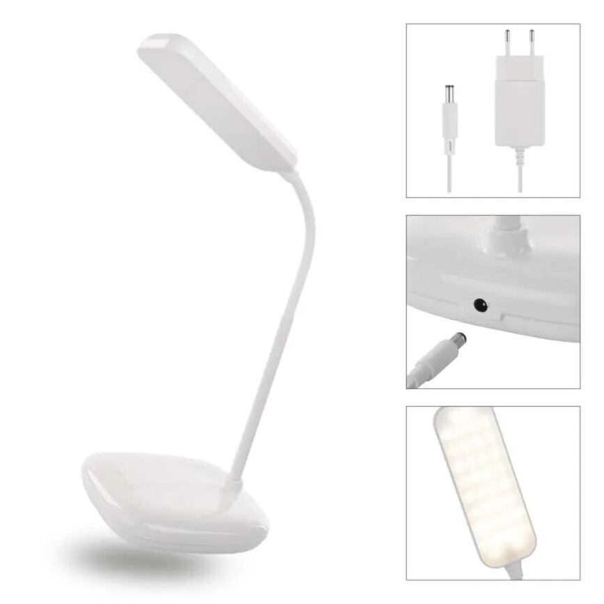 LED Гнучка настільна лампа з регулюванням яскравості LED/12W/230V 3000K/4000K/6500K білий
