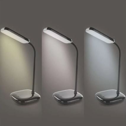 LED Гнучка настільна лампа з регулюванням яскравості LED/12W/230V 3000K/4000K/6500K чорний