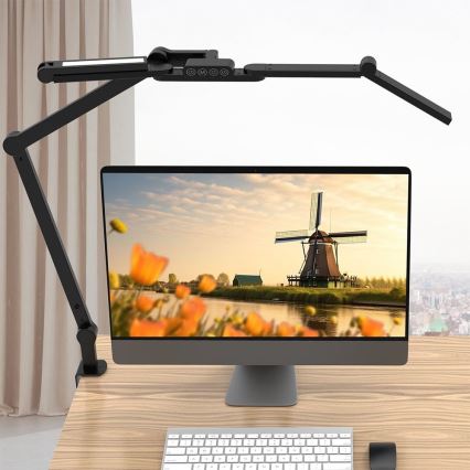 LED Сенсорна гнучка настільна лампа з регулюванням яскравості POINTIQ LED/24W/230V 3000-6500K CRI 92 чорний