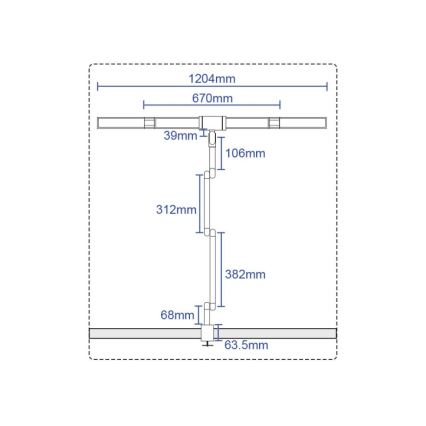 LED Сенсорна гнучка настільна лампа з регулюванням яскравості POINTIQ LED/36W/230V 3000-6500K CRI 92 чорний