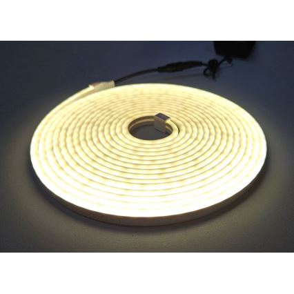 LED Гнучка стрічка NEON LED/10W/230V 5 м IP65 білий