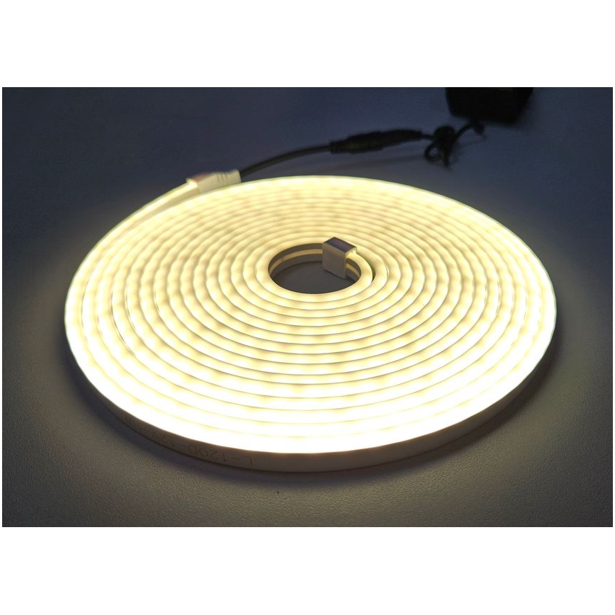LED Гнучка стрічка NEON LED/10W/230V 5 м IP65 білий