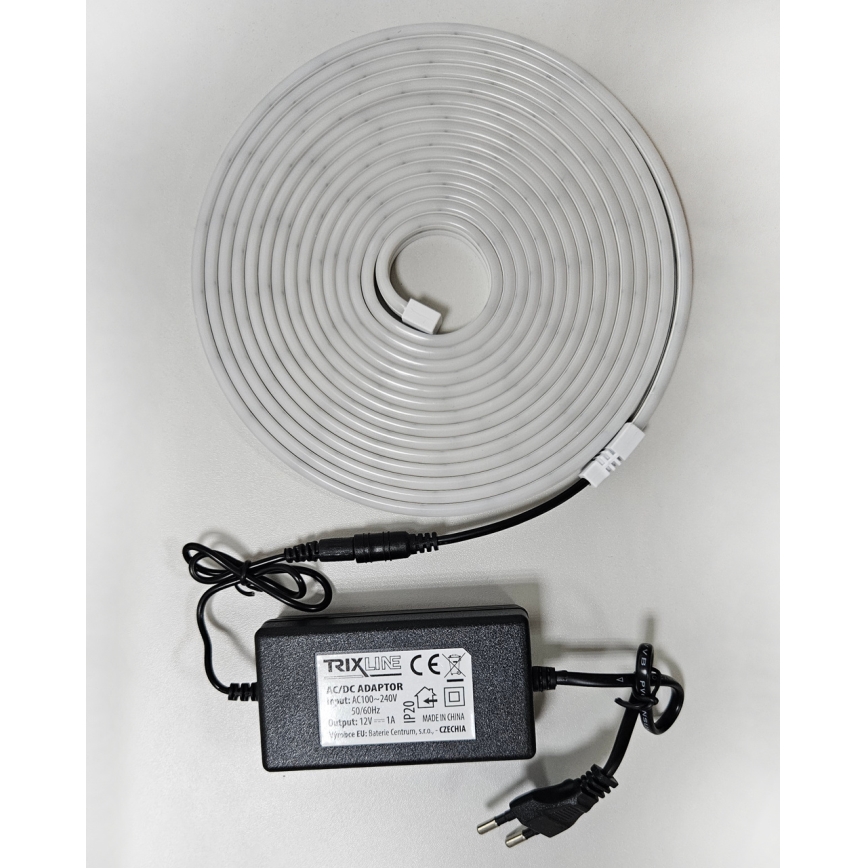 LED Гнучка стрічка NEON LED/10W/230V 5 м IP65 білий