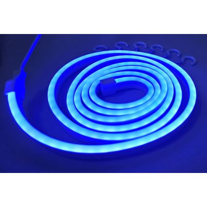 LED Гнучка стрічка NEON LED/5V USB 1,8 м синій