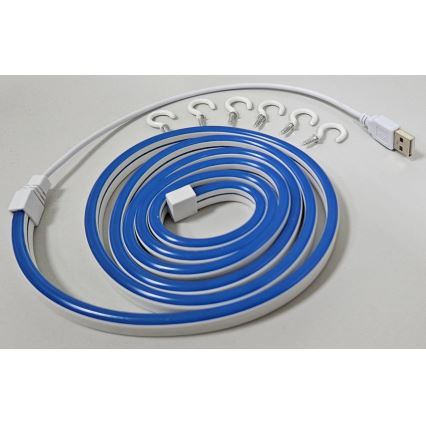 LED Гнучка стрічка NEON LED/5V USB 1,8 м синій