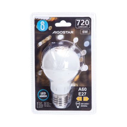 LED-лампа A60 E27/6W/230V 6500K 330° - Aigostar