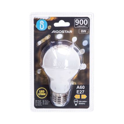 LED-лампа A60 E27/8W/230V 330° 2700K - Aigostar
