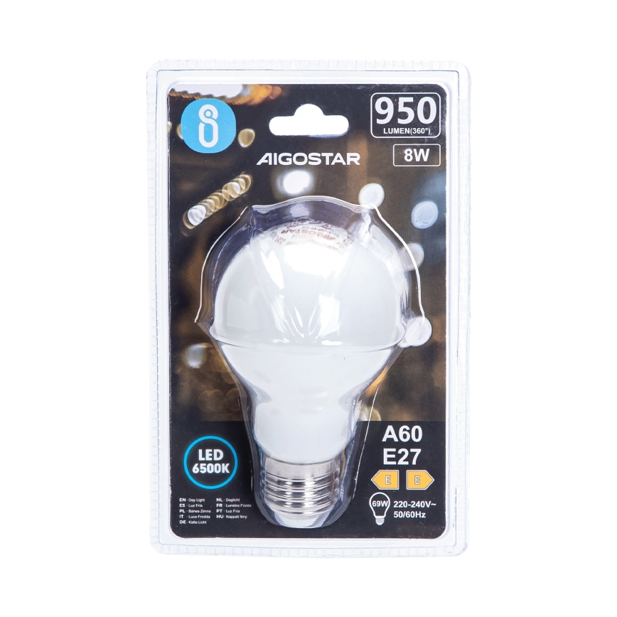 LED-лампа A60 E27/8W/230V 330° 6500K - Aigostar