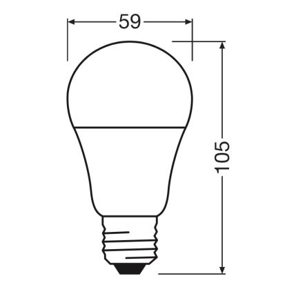 LED-лампа A60 E27/8W/230V 6500K - Osram