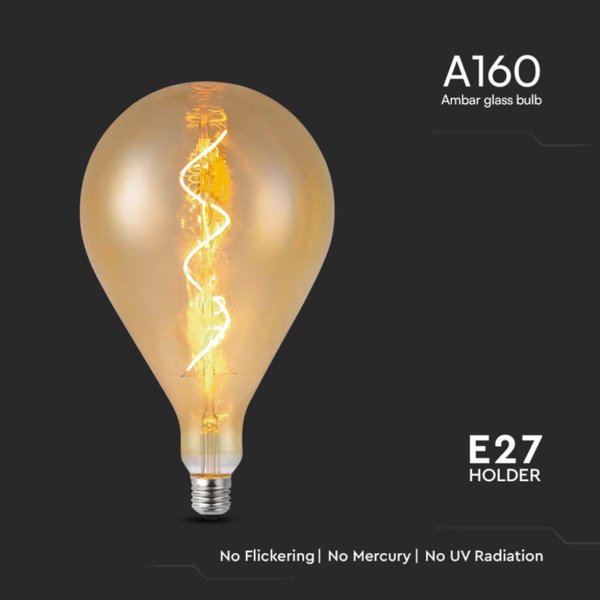 LED лампа FILAMENT A160 E27/4W/230V 1800K