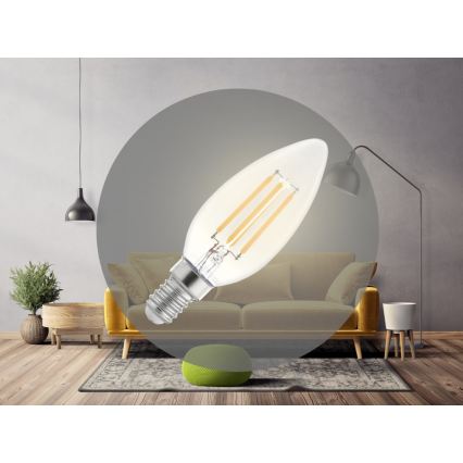 LED-лампа FILAMENT C37 E14/6W/230V 3000K