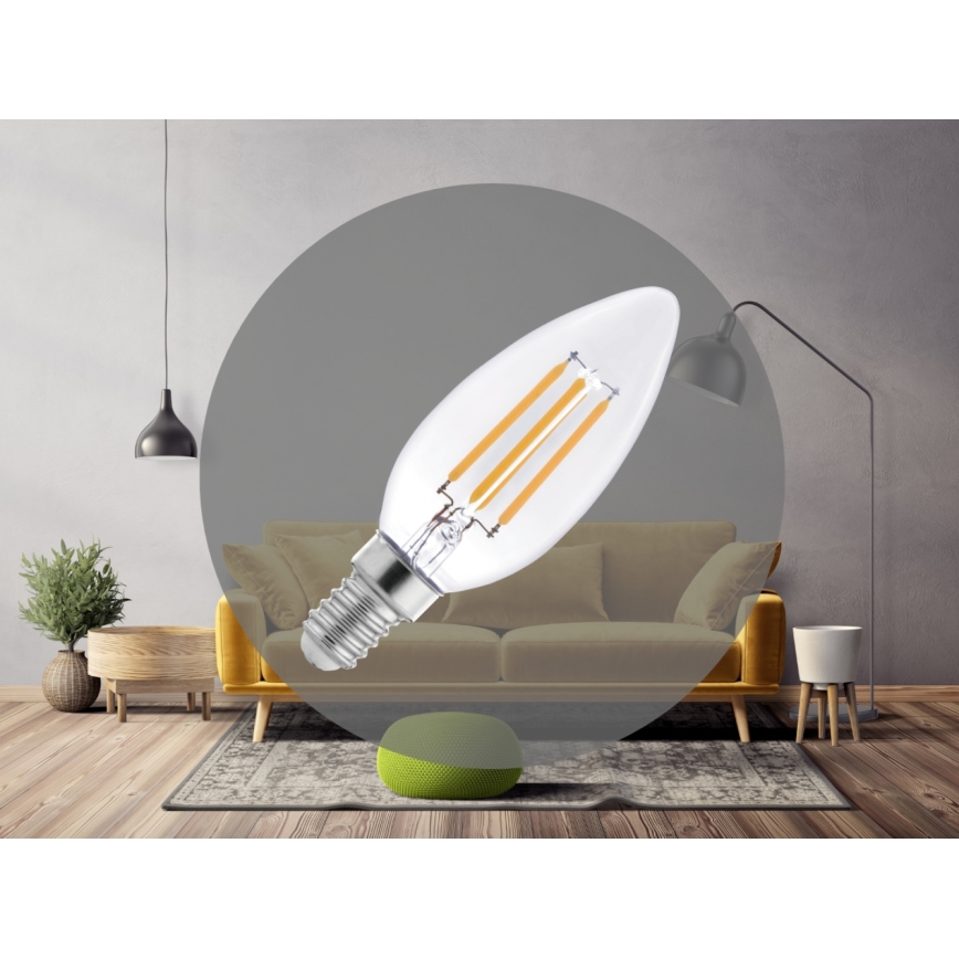 LED-лампа FILAMENT C37 E14/6W/230V 4000K