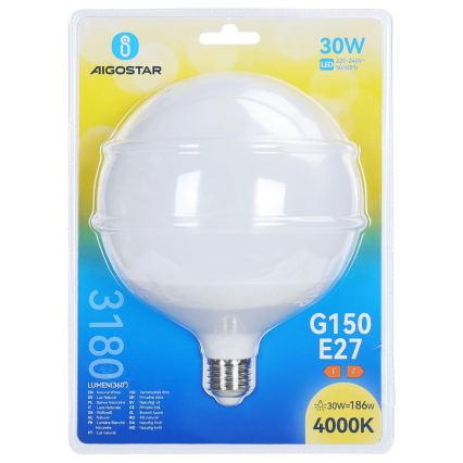 LED-лампа G150 E27/30W/230V 4000K - Aigostar