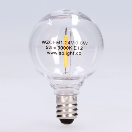 LED-лампа G40 E12/0,6W/24V 3000K - Brilagi