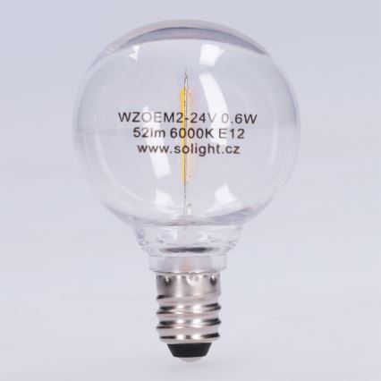 LED-лампа G40 E12/0,6W/24V 6000K - Brilagi