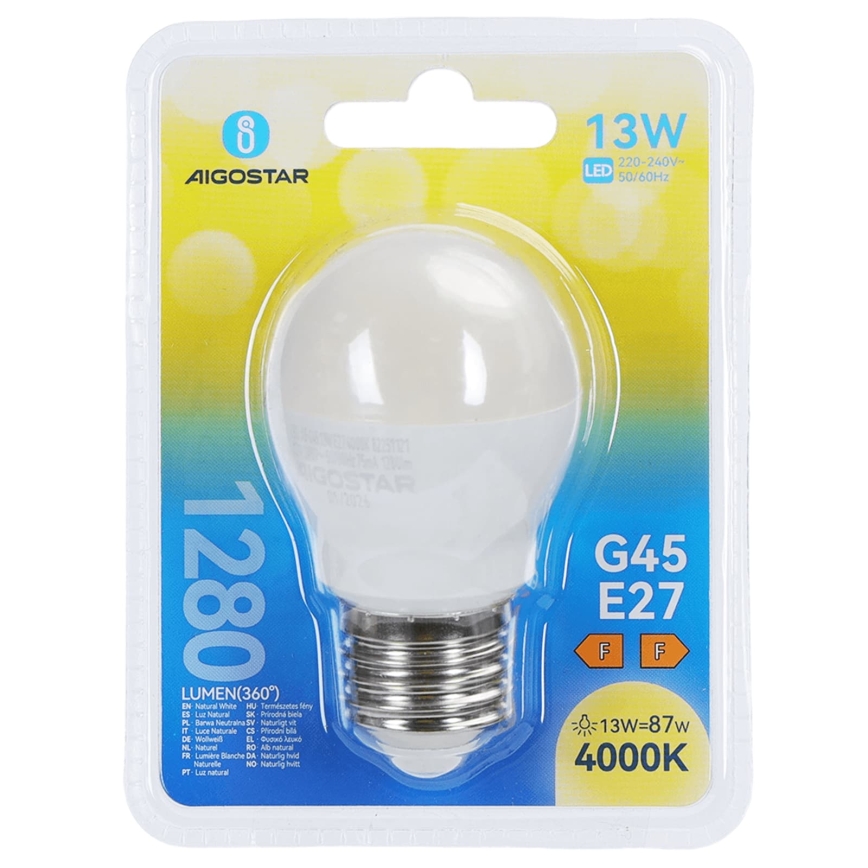 LED-лампа G45 E27/13W/230V 4000K - Aigostar