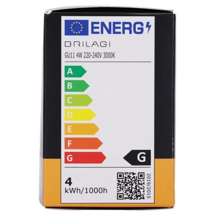 LED-лампа MR11 GU10/4W/230V 3000K - BRILAGI