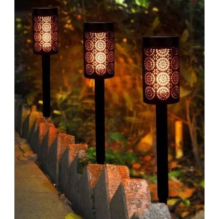 LED лампа на сонячній батареї з датчиком сутінків LED/2V IP44
