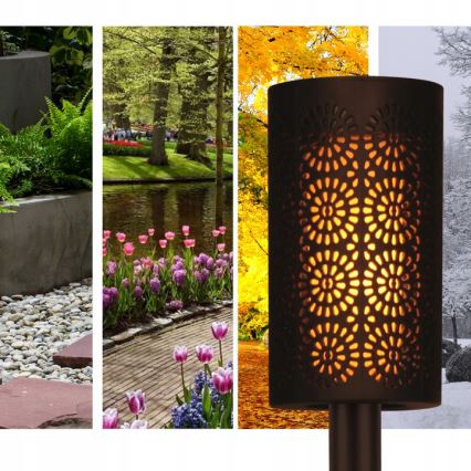LED лампа на сонячній батареї з датчиком сутінків LED/2V IP44