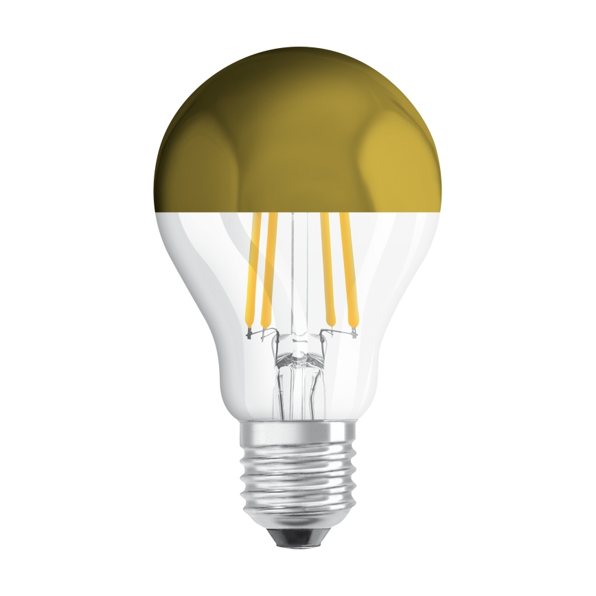 LED-лампа с зеркальным верхом FILAMENT E27/6,5W/230V 2700K золотистая - Osram