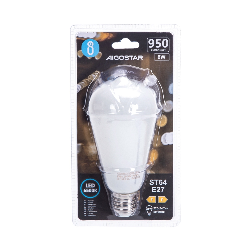 LED-лампа ST64 E27/8W/230V 330° 6500K - Aigostar