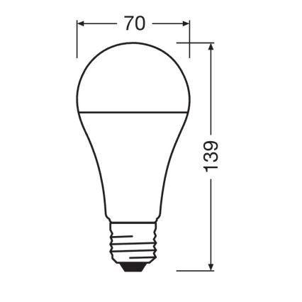 LED лампа STAR E27/19W/230V 6500K - Osram