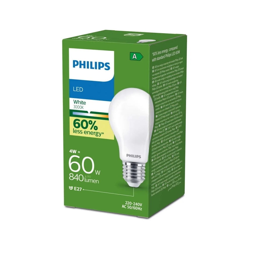 LED-лампа ULTRAEFFICIENT Philips A60 E27 4W 230V 3000K