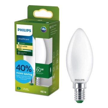 LED-лампа ULTRAEFFICIENT Philips B35 E14/3,8 Вт/230 В 2700K