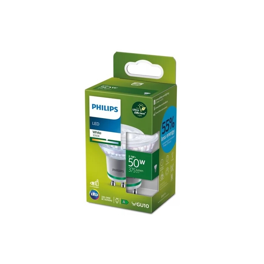 LED-лампа ULTRAEFFICIENT Philips PAR16 GU10/2,1W/230V 3000K