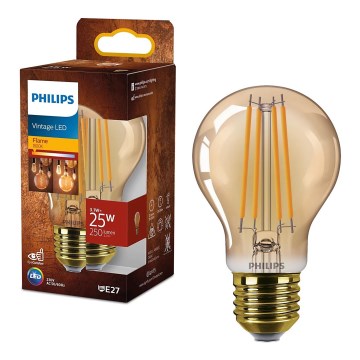 LED лампа VINTAGE Philips A60 E27/3,1W/230V 1800K