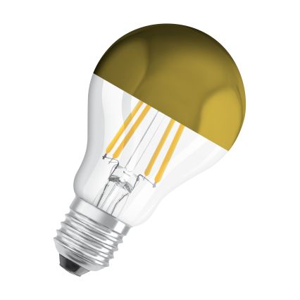LED-лампа з дзеркальним покриттям FILAMENT E27/6,5W/230V 2700K золота - Osram