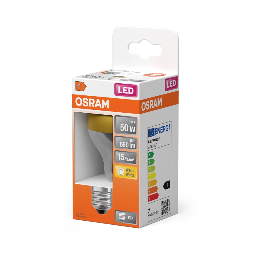 LED-лампа з дзеркальним покриттям FILAMENT E27/6,5W/230V 2700K золота - Osram