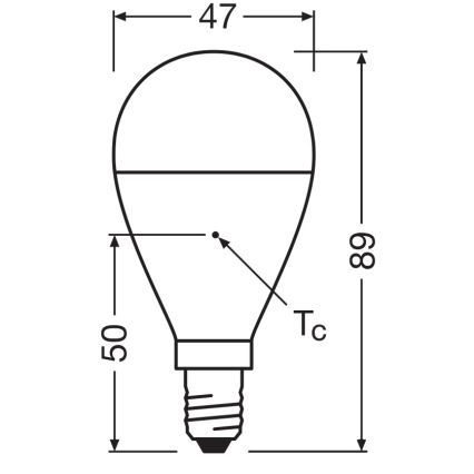 LED-лампа з переробленого пластику P45 E14/7,5W/230V 2700K - Osram
