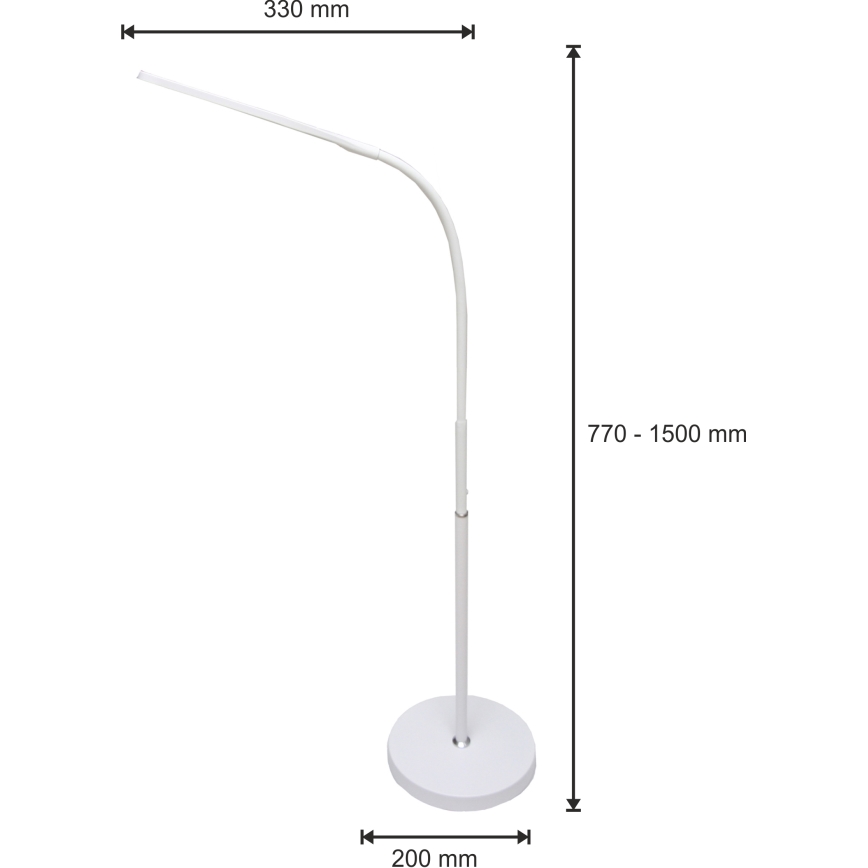 LED Лампа з регулюванням яскравості 3в1 LED/10W/230V 3000/4000/6000K CRI 90 білий