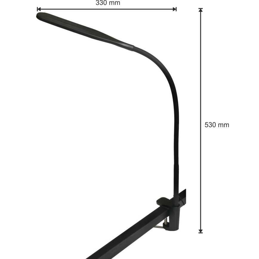 LED Лампа з регулюванням яскравості 3в1 LED/10W/230V 3000/4000/6000K CRI 90 чорний