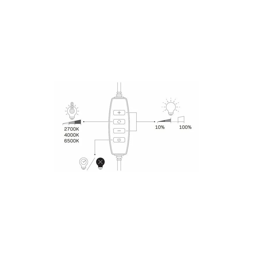 LED Лампа з регулюванням яскравості зі штативом і тримачем для відеоблогів LED/15W/5V 2700-6500K