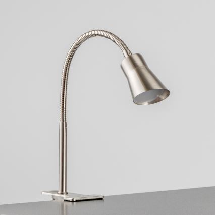 LED-лампа з кліпсою, 3,2 Вт/230 В, матовий хром