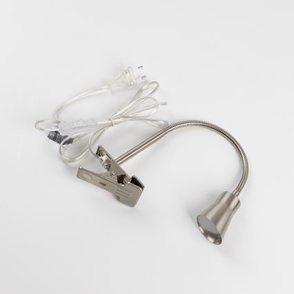 LED-лампа з кліпсою, 3,2 Вт/230 В, матовий хром