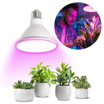 LED Лампочка для вирощування рослин PLANTY E27/9W/230V 1200K білий